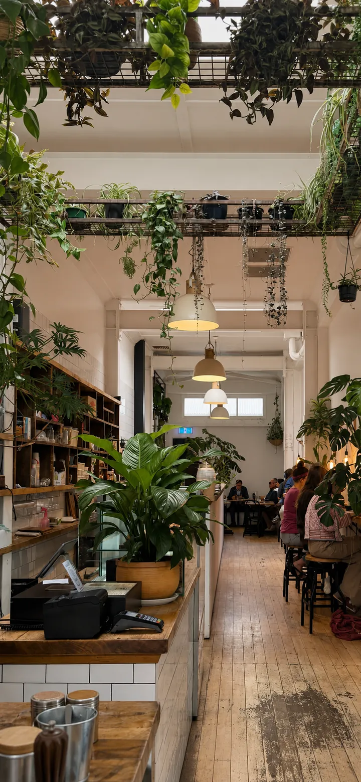 Little Long Espresso café interior with its service counter and seating